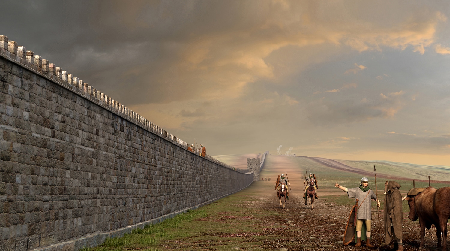 3d digital historic reconstruction hadrians wall