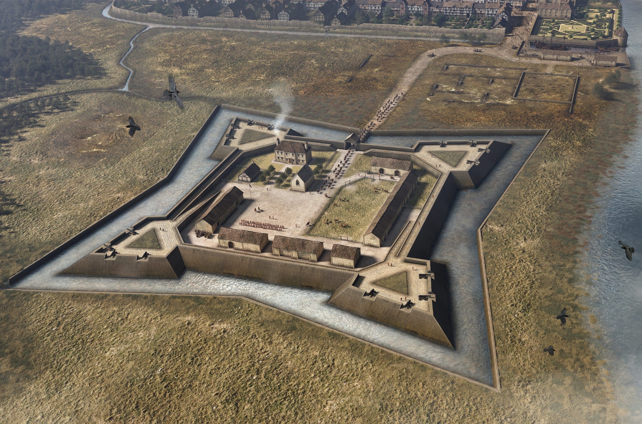 3d digital historic reconstruction perth citadel