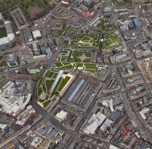 3d architectural visualisation of roofscape in newcastle upon tyne